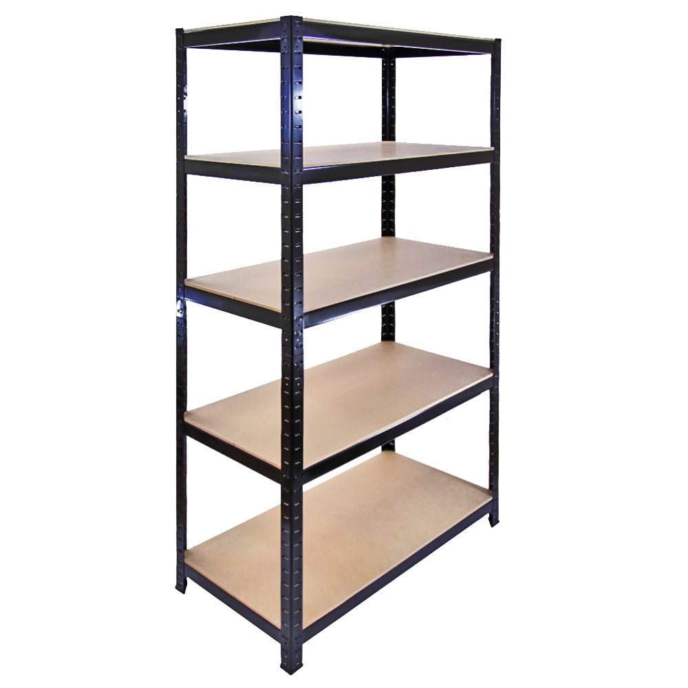 Q-Rax T-Rax Scaffale Acciaio Nero 90cm Set 3 Pezzi 280kg