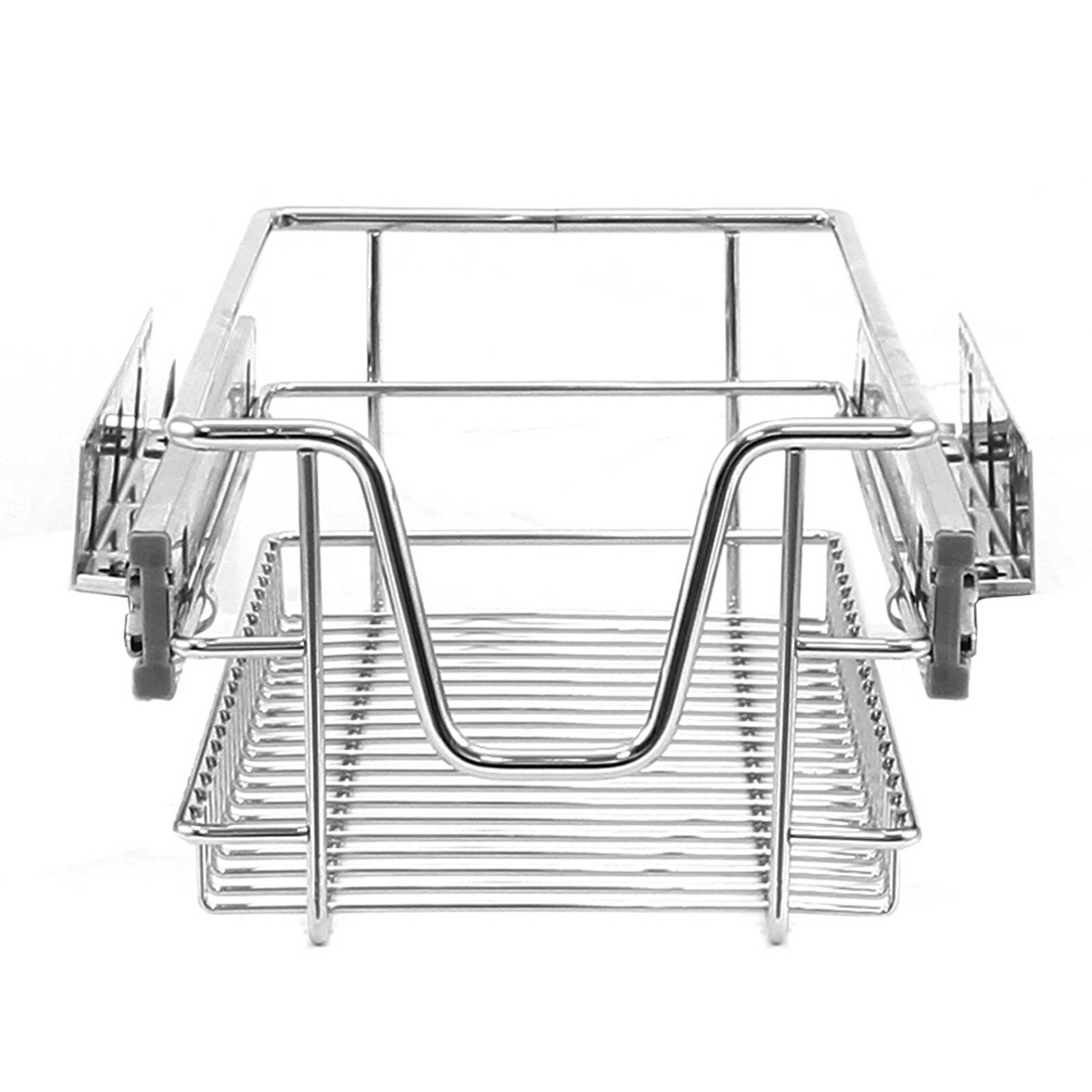 Q-Rax Cestelli Estraibili Cucina 30cm 4 Cesti Acciaio