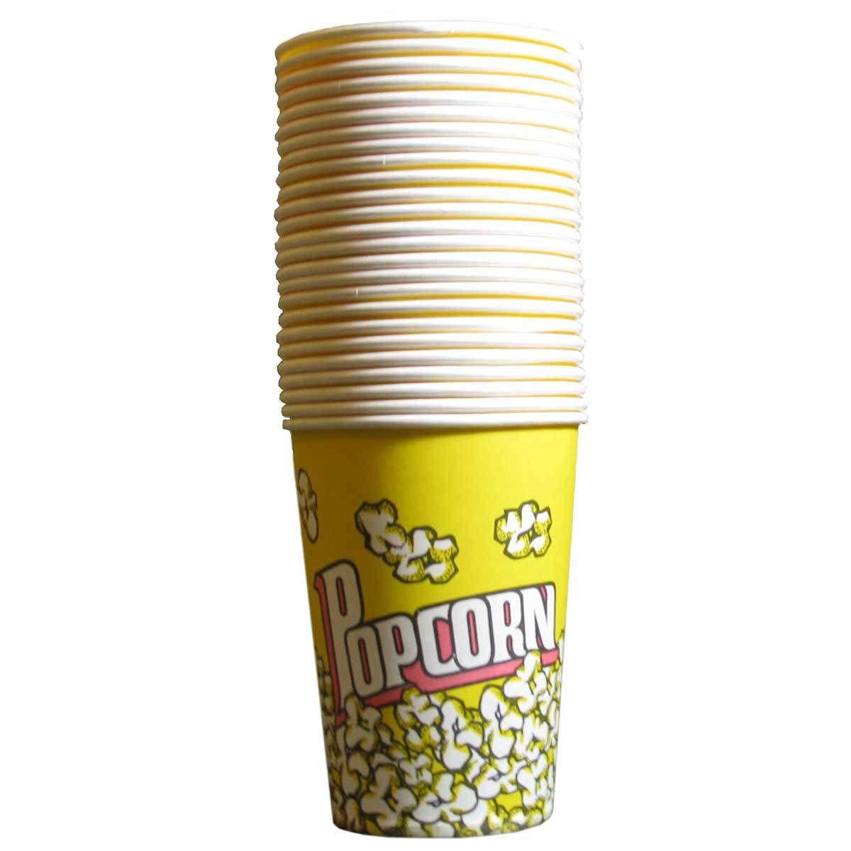 Q-Rax Ristorazione Box Popcorn 900g Cartoni 25 Pezzi Festa