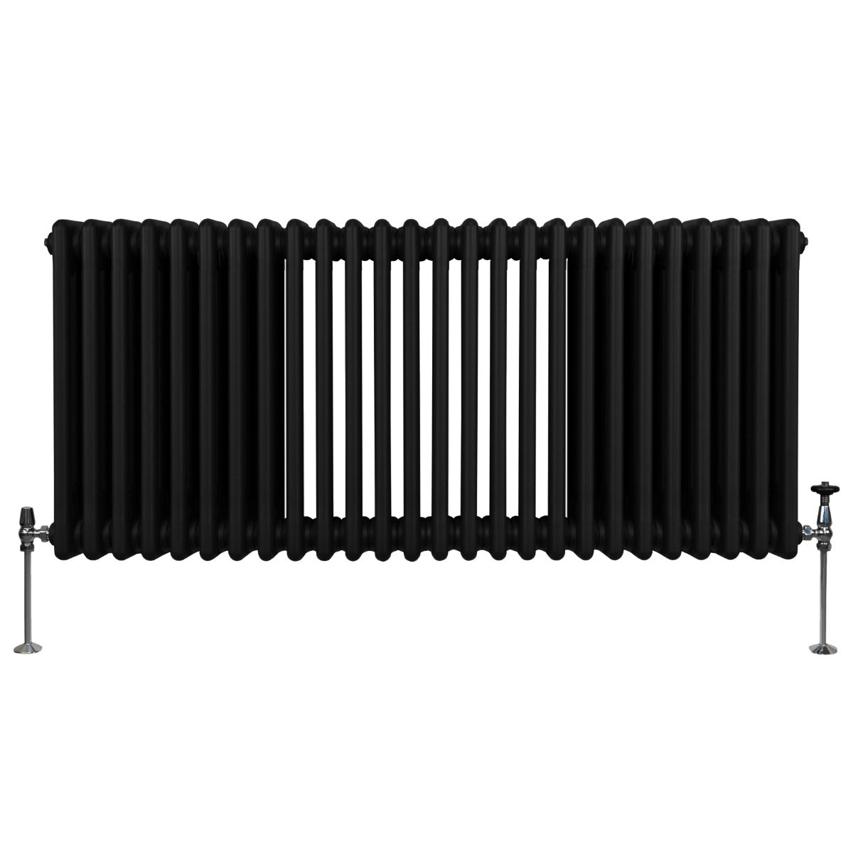 Q-Rax Radiatori Tradizionali 600x1192 Termosifone Nero 3 Colonne
