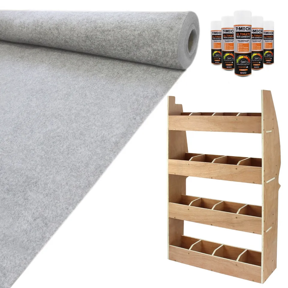 Q-Rax Scaffali da Garage Scaffale Furgone Berlingo 116cm Legno