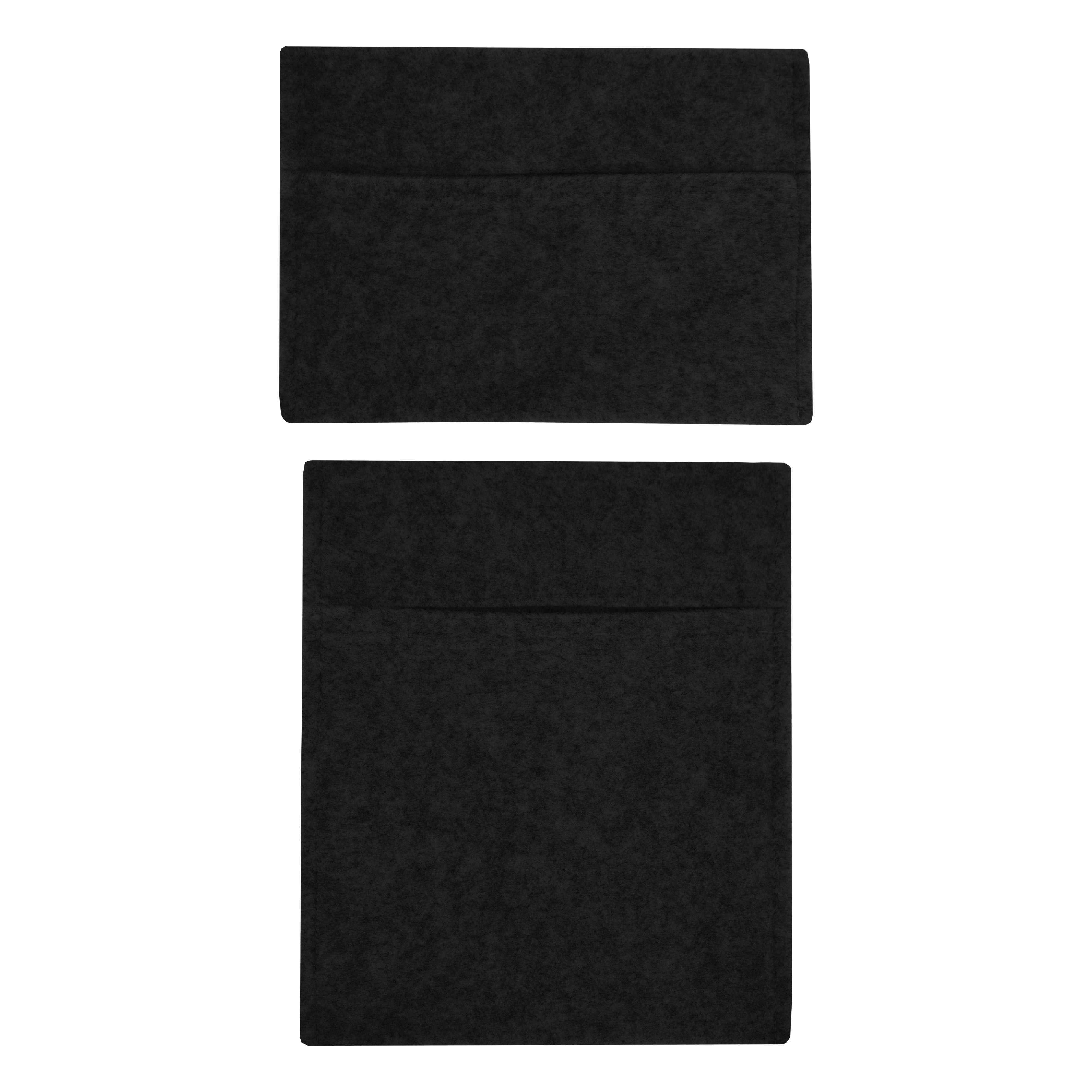 Q-Rax Tasche Portaoggetti Nero set 2 pezzi polipropilene auto