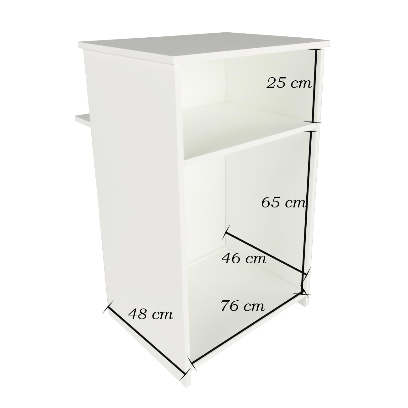 Henor EGA 82 A Terra Bancone Reception Bianco 82x65x102 cm