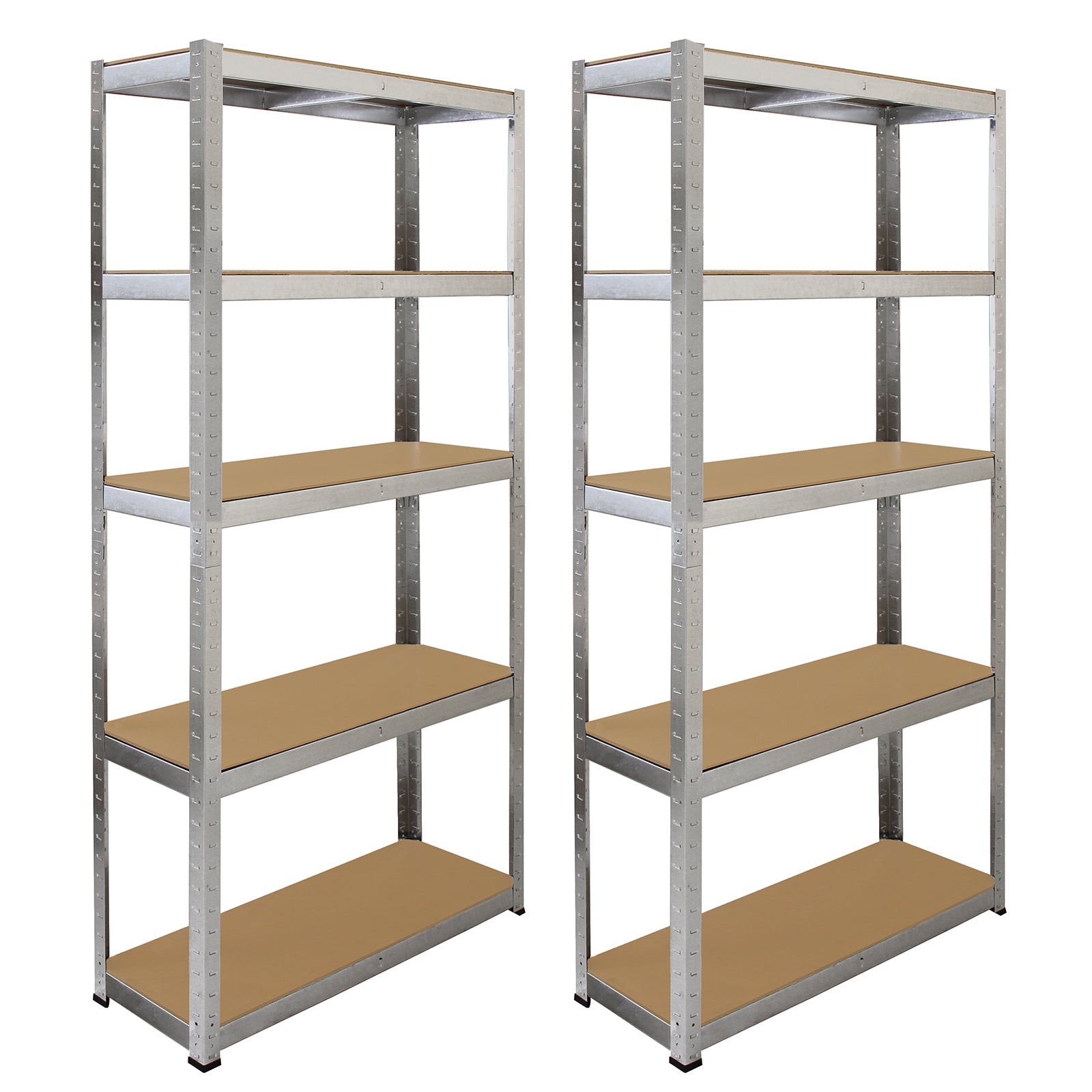 Galwix Set 2 Scaffali 90cm + Angolo 90cm Zincati