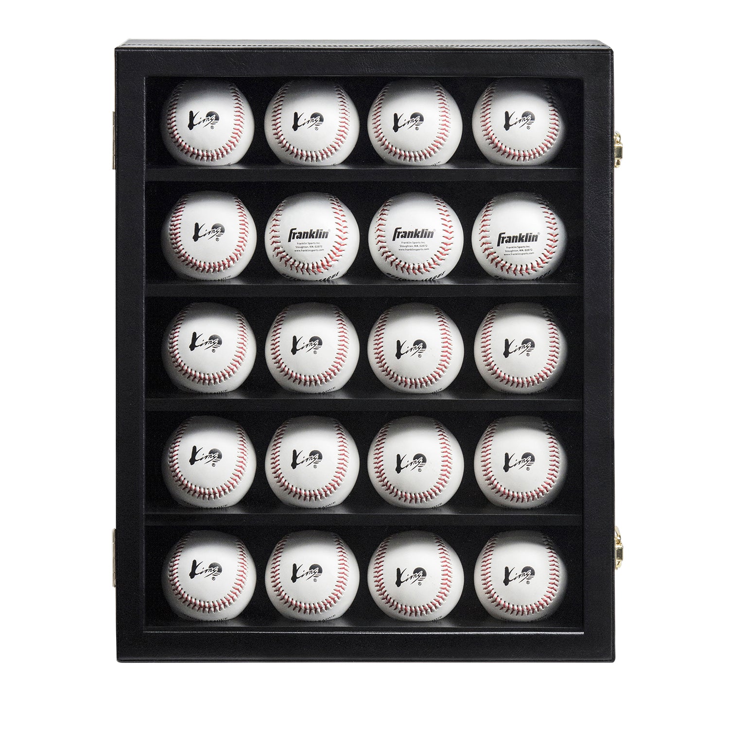 Jackcube Design Display vetrina baseball 20 palline legno pelle