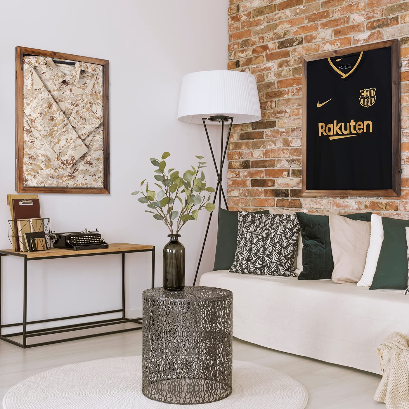 Jackcube Design Display Teca Maglia Sportiva Legno Rustico 81 cm