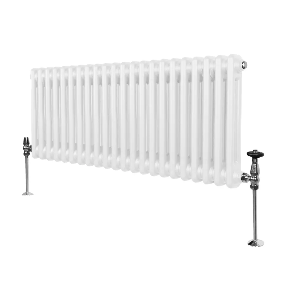 Q-Rax Radiatori Tradizionali 2 Colonne Termosifone Bianco 300x1012mm