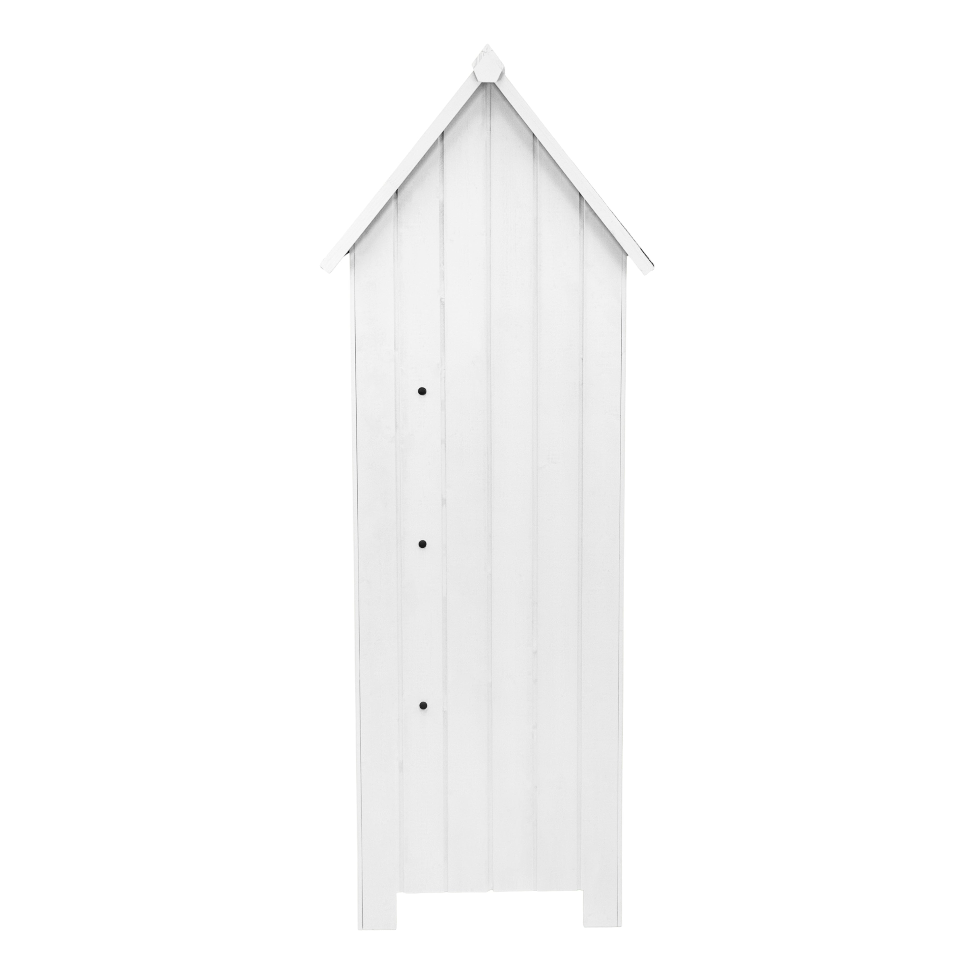 Q-Rax Casetta Capanno Giardino Legno Bianco con Mensole