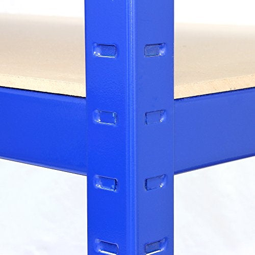 Q-Rax Scaffali T-Rax 3 scaffali blu acciaio 120cm 5 ripiani