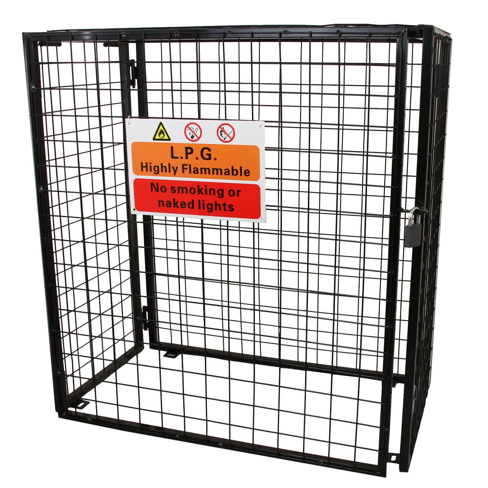 Q-Rax Gabbia Bombole Gas Acciaio 1180x920x600 3x19 kg
