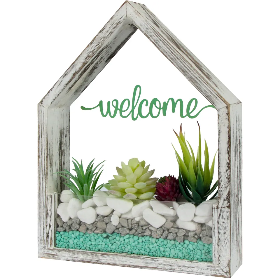 Jackcube Design Plant fioriera da parete casetta bianca