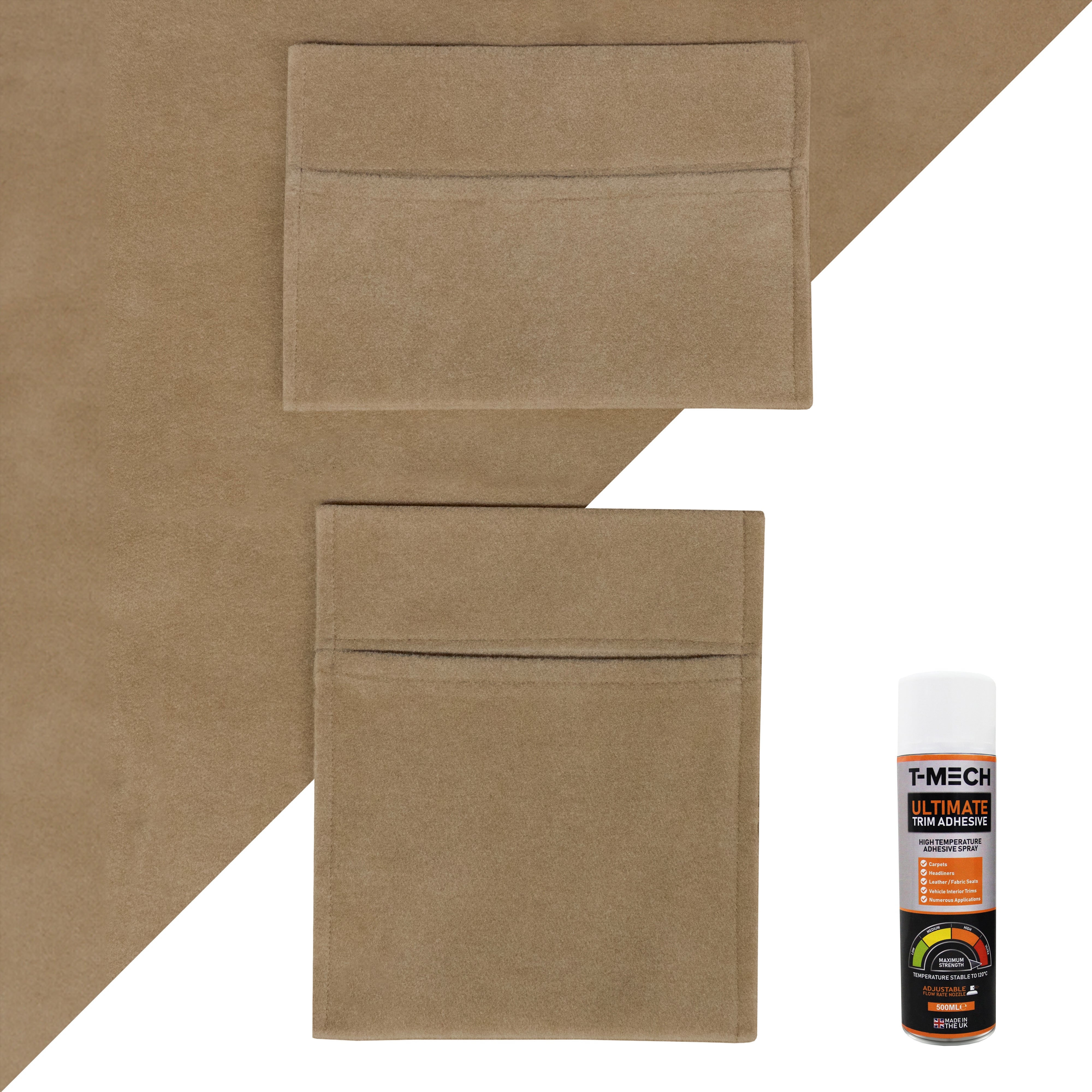 Q-Rax Fodera Furgone Beige 5,5x2m con Tasche