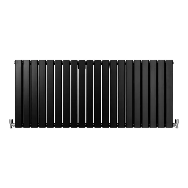 Q-Rax Radiatore Piatti 60x140cm Termosifone Nero Opaco Acciaio
