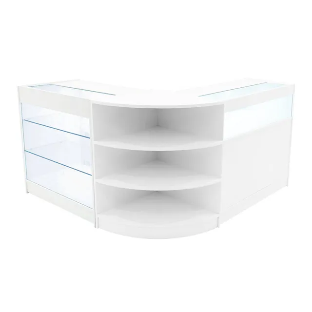 Q-Rax Banconi da Negozio Set Demeter LED K900 B900 LM60 Bianco