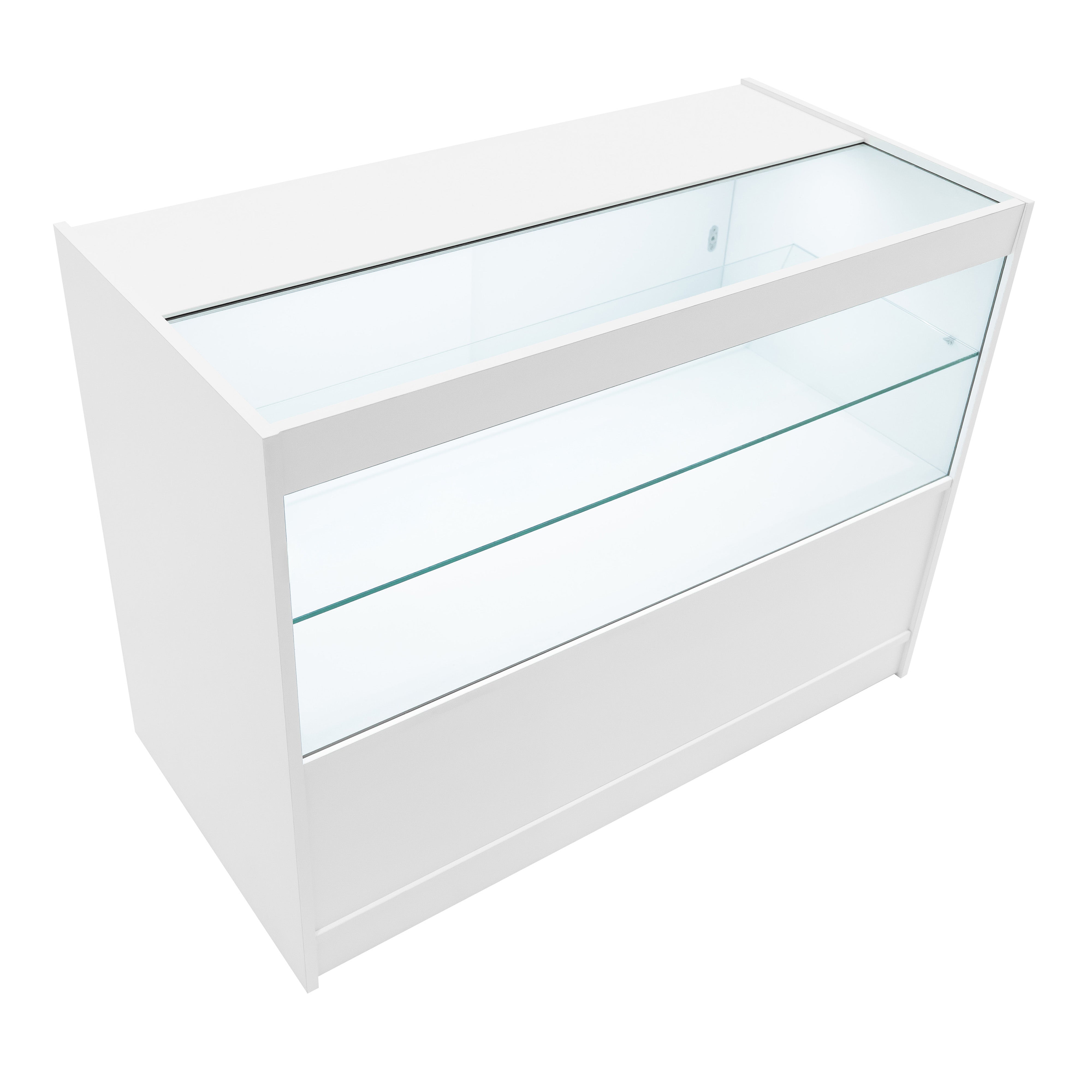 Q-Rax C1200 Bancone Negozio Bianco LED con Serratura