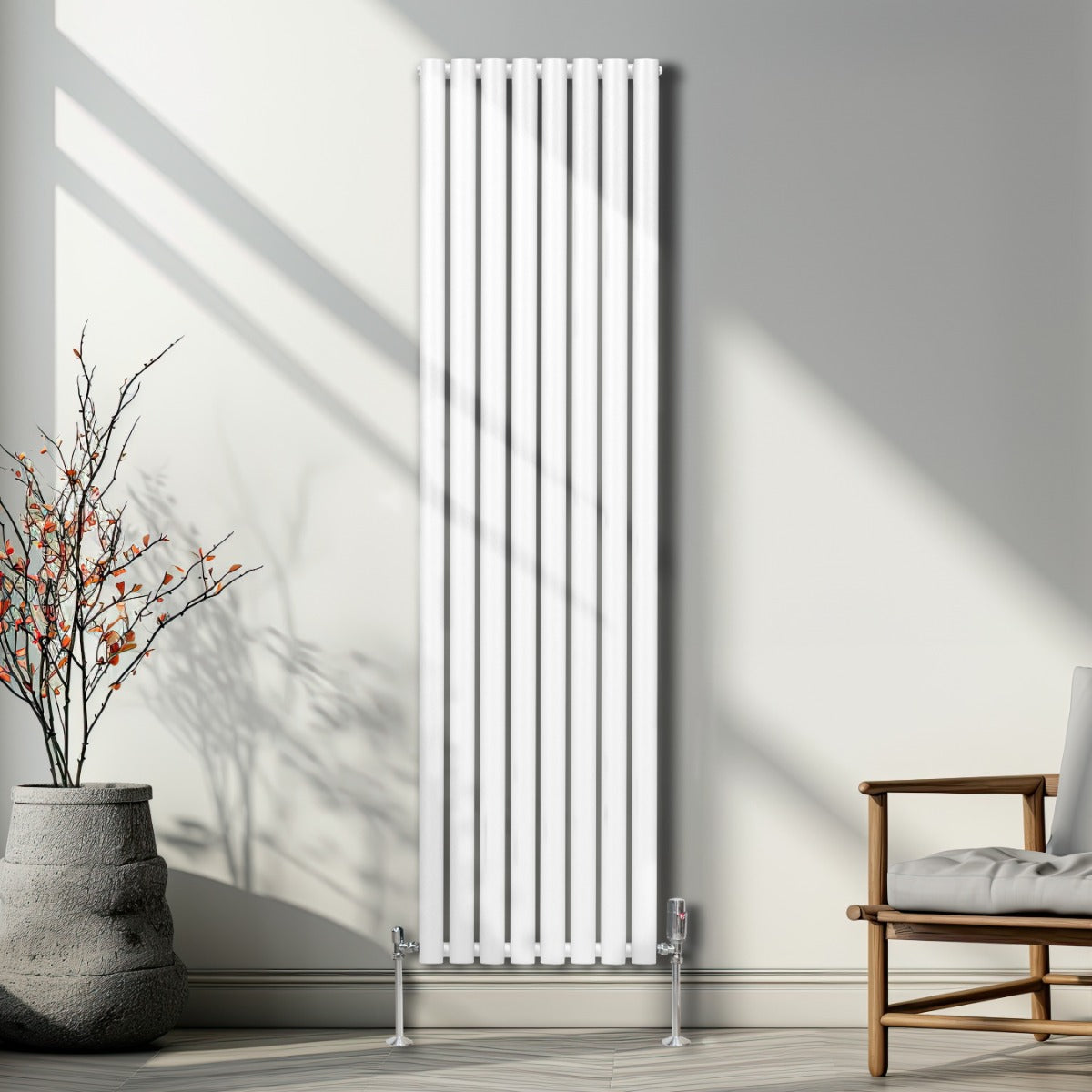 Q-Rax Radiatori Tradizionali 1800x480 radiatore bianco ovale