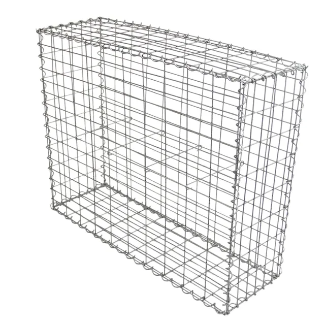 Q-Rax Deposito all'Aperto Gabbioni 100x80x30 cm 4 Pezzi Acciaio