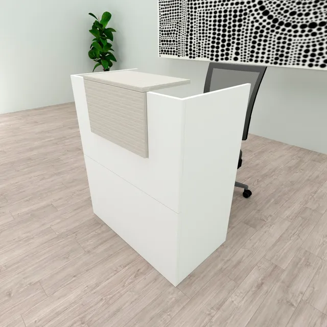 Henor Banchi bancone OJA 80x50x107 cm bianco quercia Stel