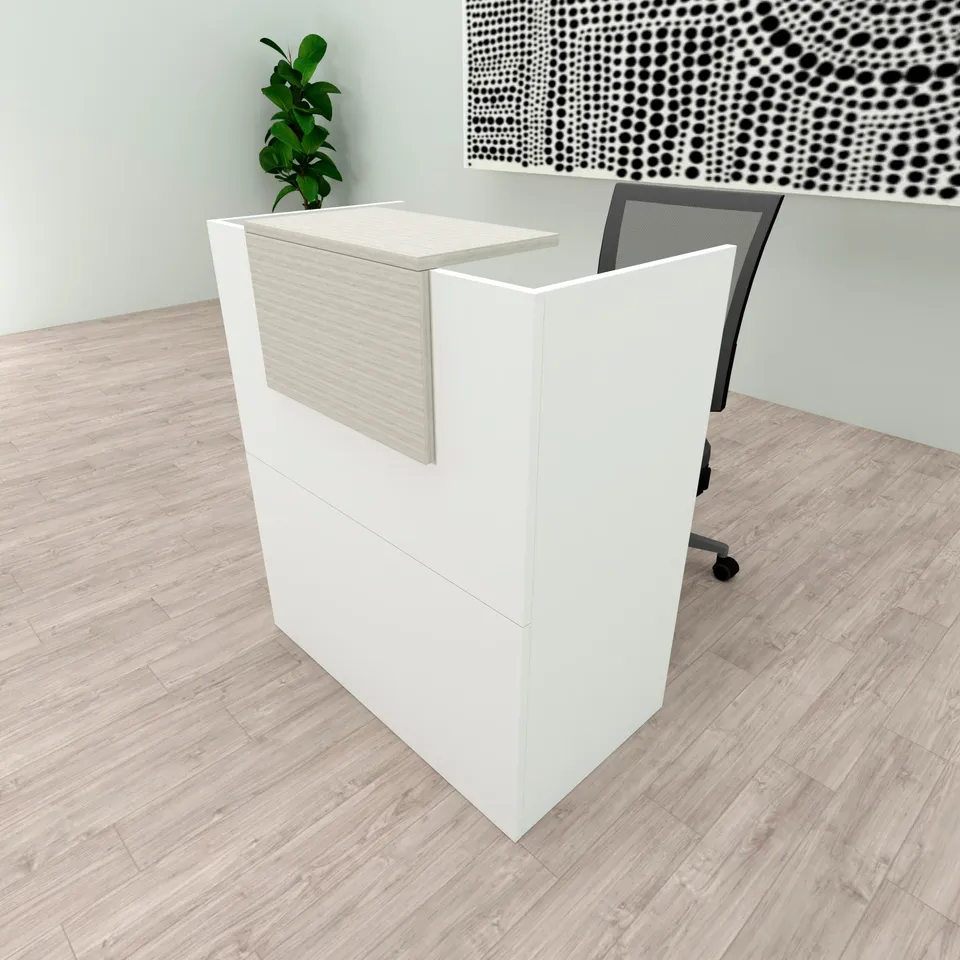 Henor Banchi bancone OJA 80x50x107 cm bianco quercia Stel