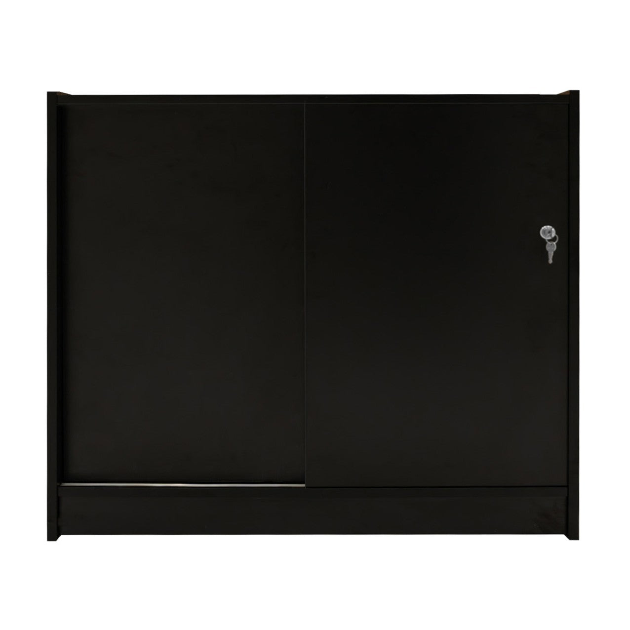 Q-Rax Banconi da Negozio Bancone LED C1200 Nero 3 Ripiani