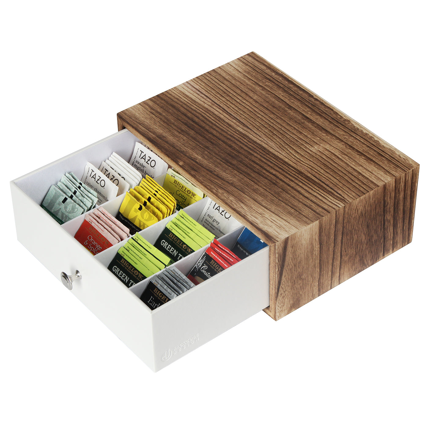 Jackcube Design Kitchen scatola portabustine tè legno 12 scomparti