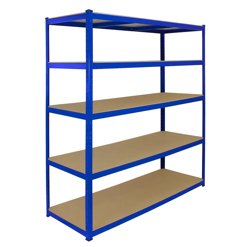 Q-Rax T-Rax Scaffale in Acciaio Blu 160cm 5 Ripiani