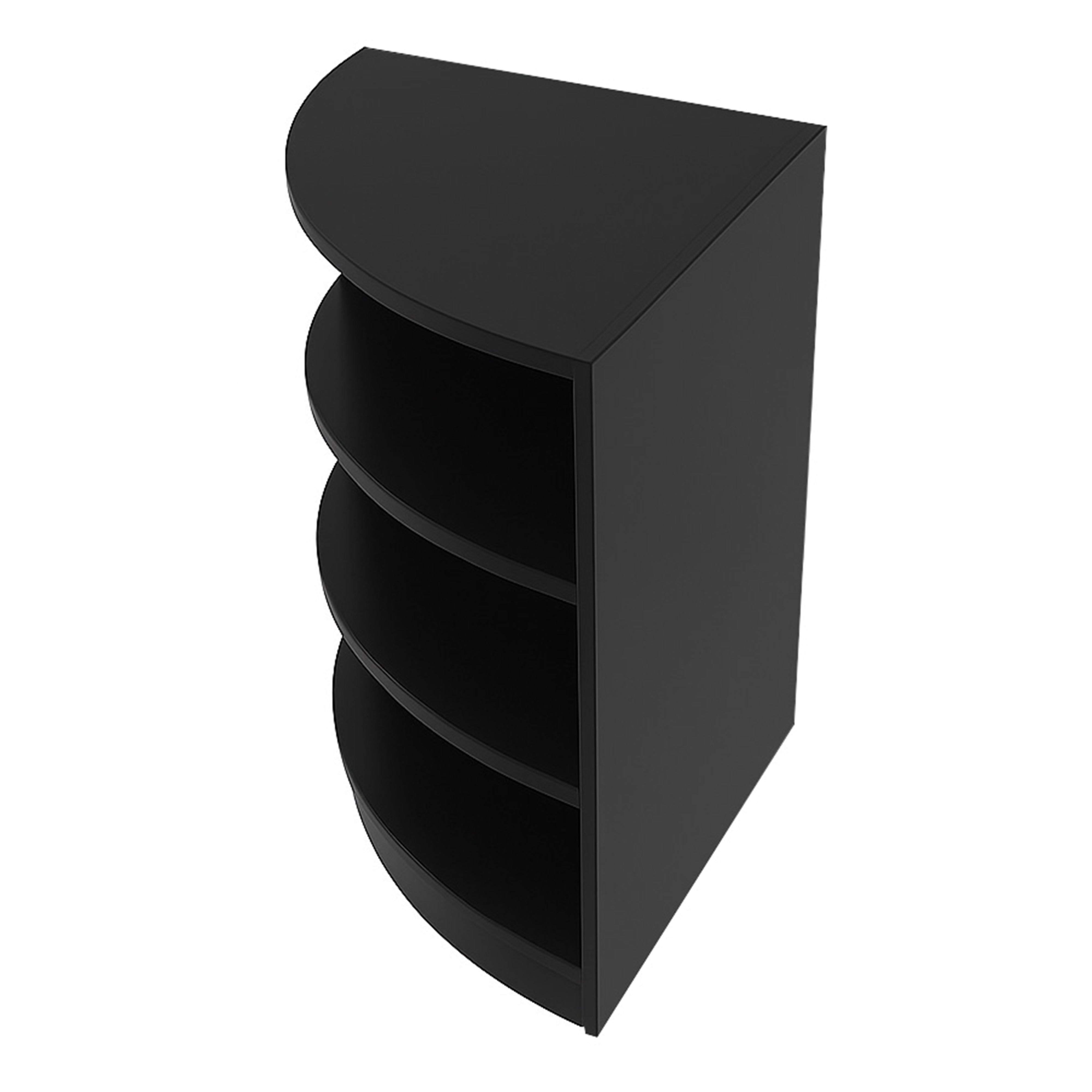 Q-Rax LM60 Bancone Angolare Negozio Nero 60x60cm