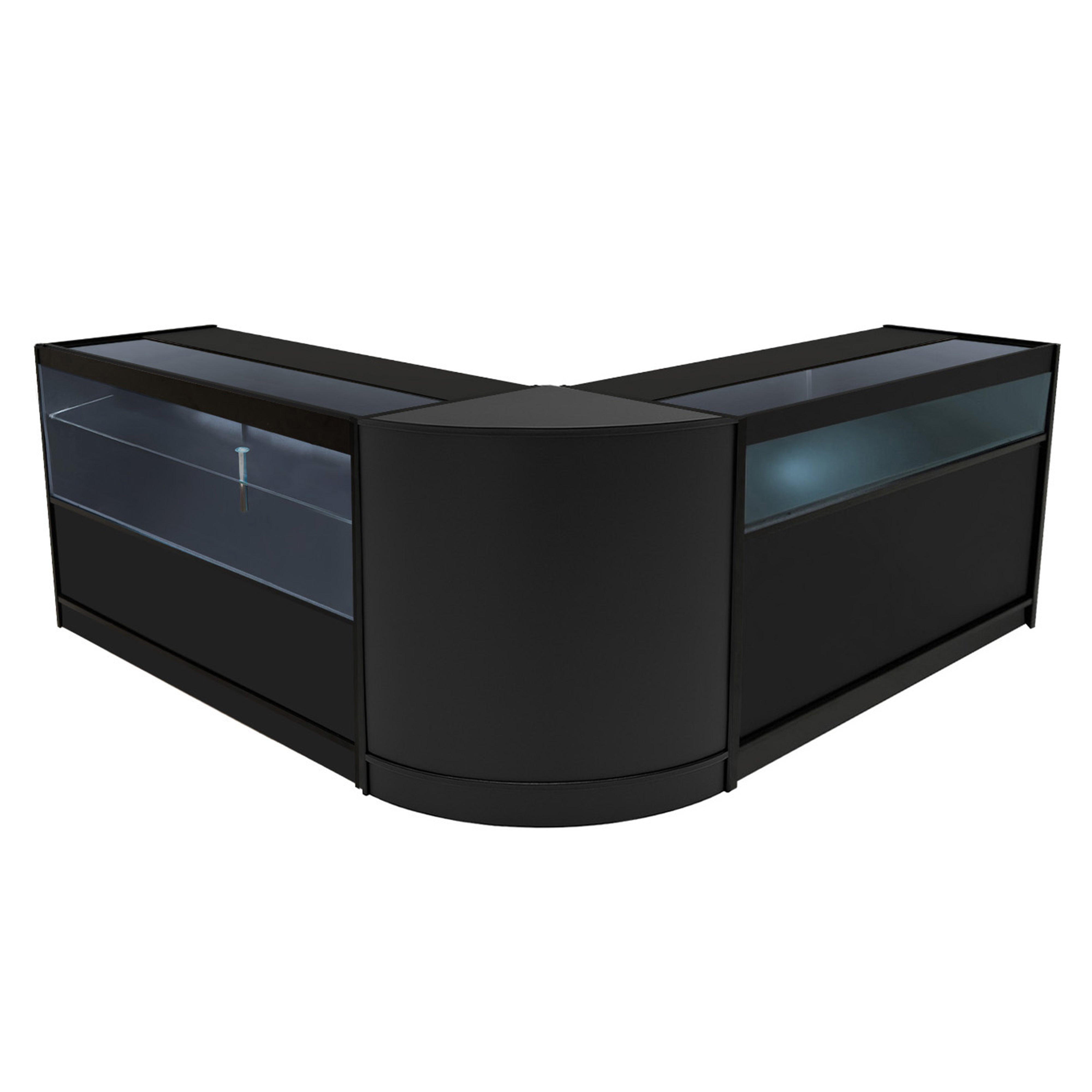 Q-Rax Adonis Set 3 Banconi Negozio LED Nero B1500 C1500