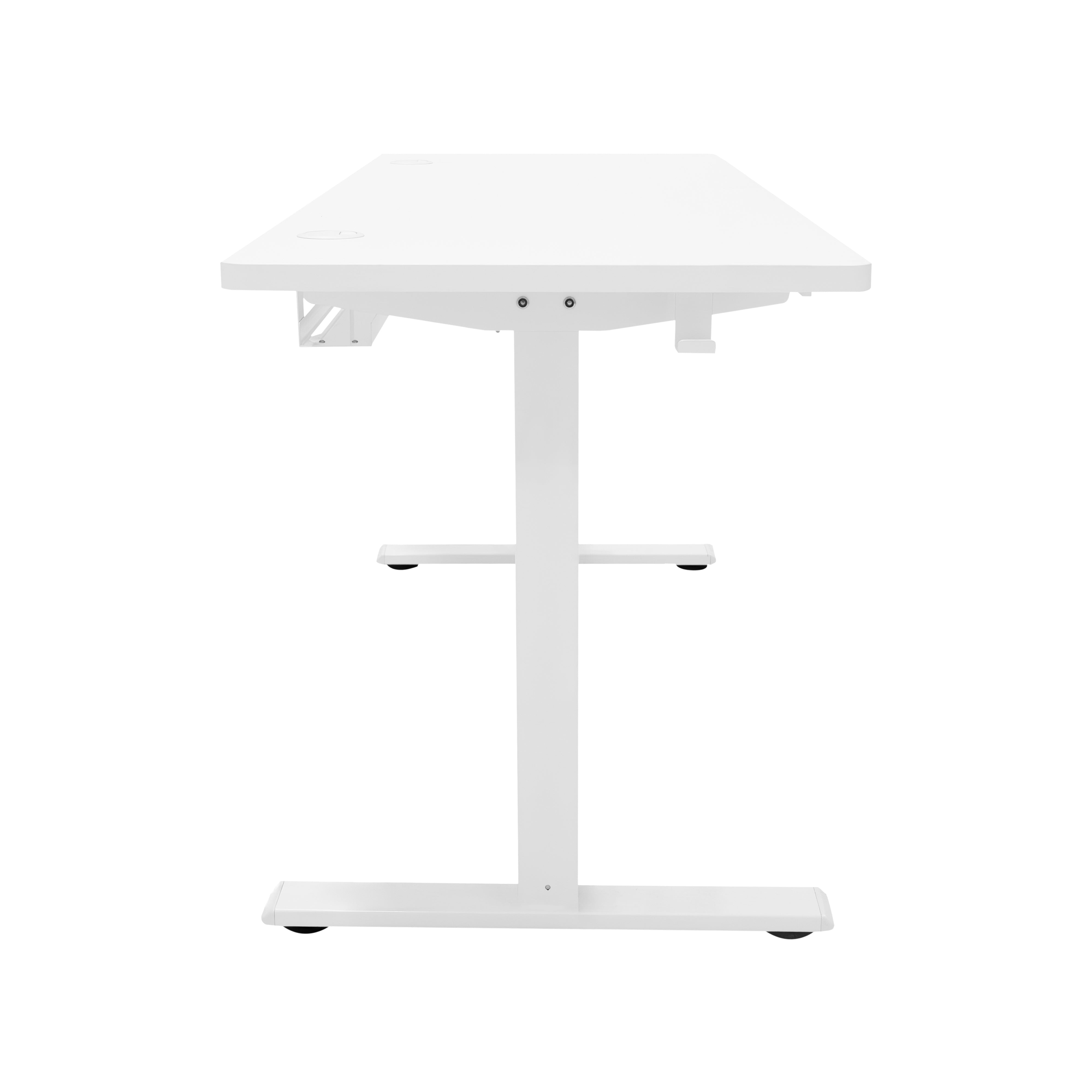 Q-Rax Scrivania Elettrica 160x60 Tavolo Bianco con Cassetto USB