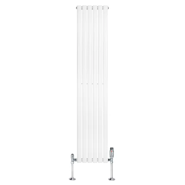 Q-Rax Radiatori Tradizionali Ovale Verticale 1800x360 radiatore bianco
