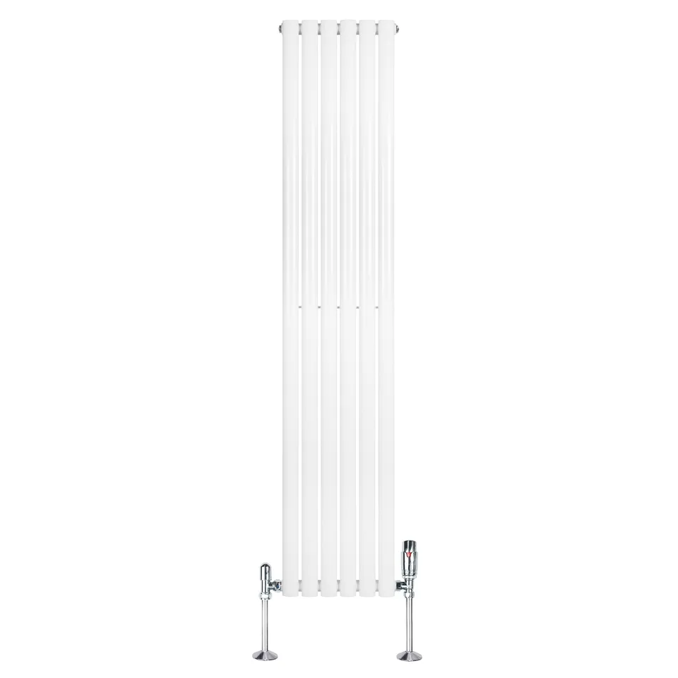 Q-Rax Radiatori Tradizionali Ovale Verticale 1800x360 radiatore bianco