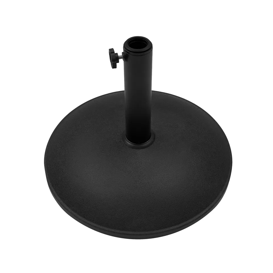 Q-Rax Base Ombrellone Cemento Nero 16 kg supporto palo regolabile