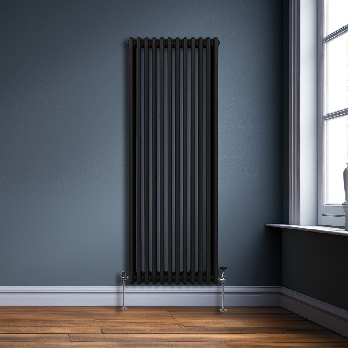 Q-Rax Radiatore 3 Colonne 1800x562 mm Nero Acciaio