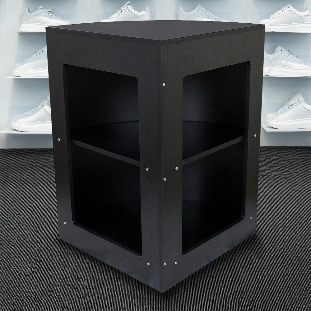 Q-Rax Banconi da Negozio CM60 bancone angolare nero 60x60