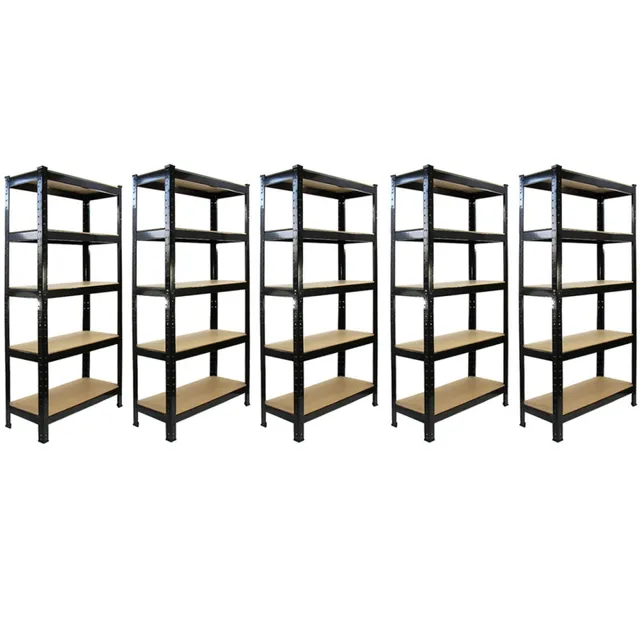 Q-Rax T-Rax scaffale garage nero 75x30 cm 5 ripiani salvaspazio