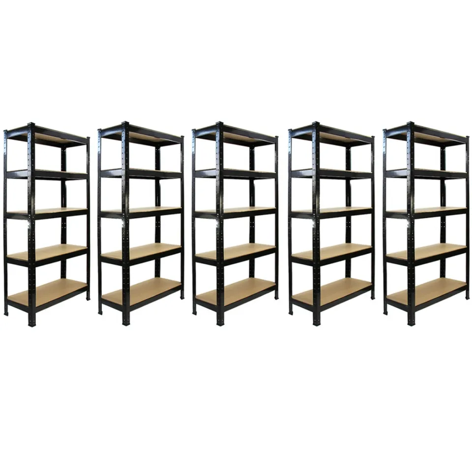 Q-Rax T-Rax scaffale garage nero 75x30 cm 5 ripiani salvaspazio