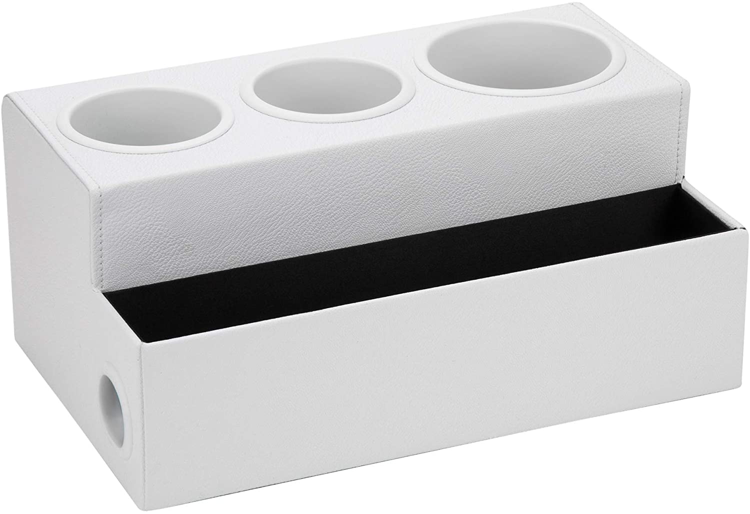 Jackcube Bathroom Organizer Phon Bianco 4 Scomparti Pelle