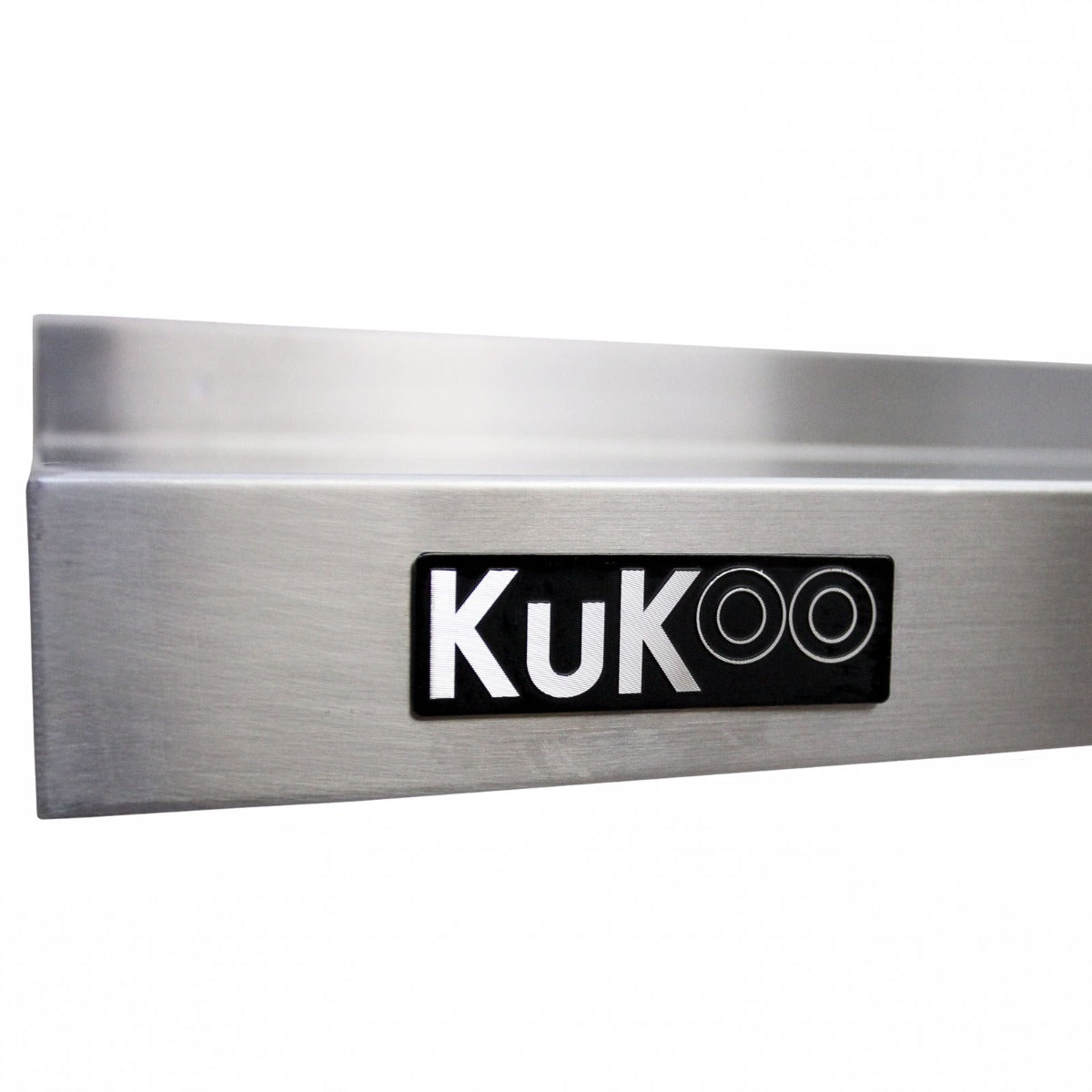 Q-Rax Tavolo Cucina Inox 150cm con 2 Mensole Muro 125cm
