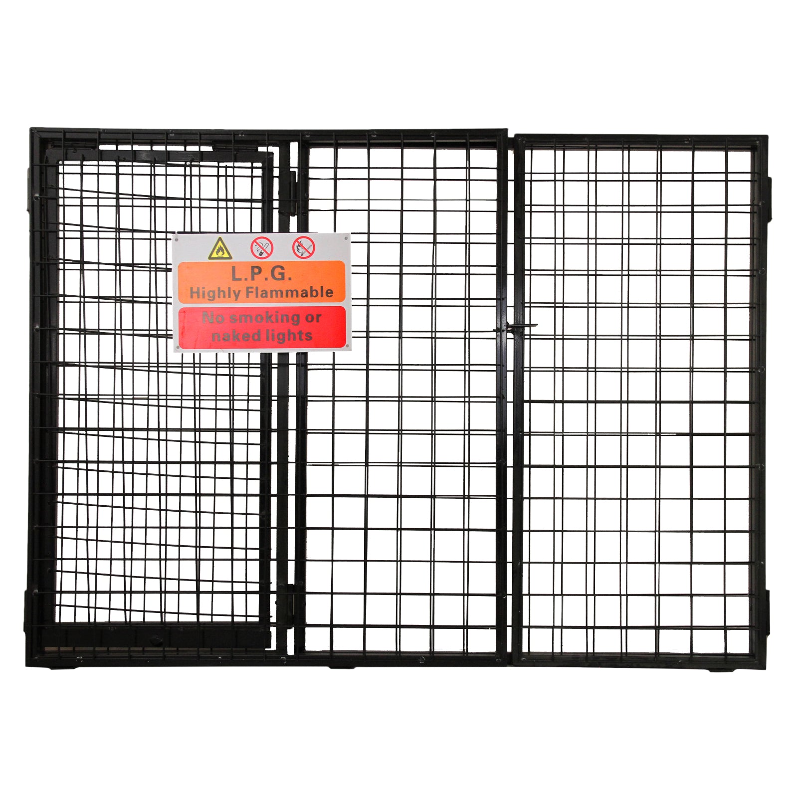 Q-Rax Gabbia Bombole Gas Acciaio 1180x920x600 3x19 kg