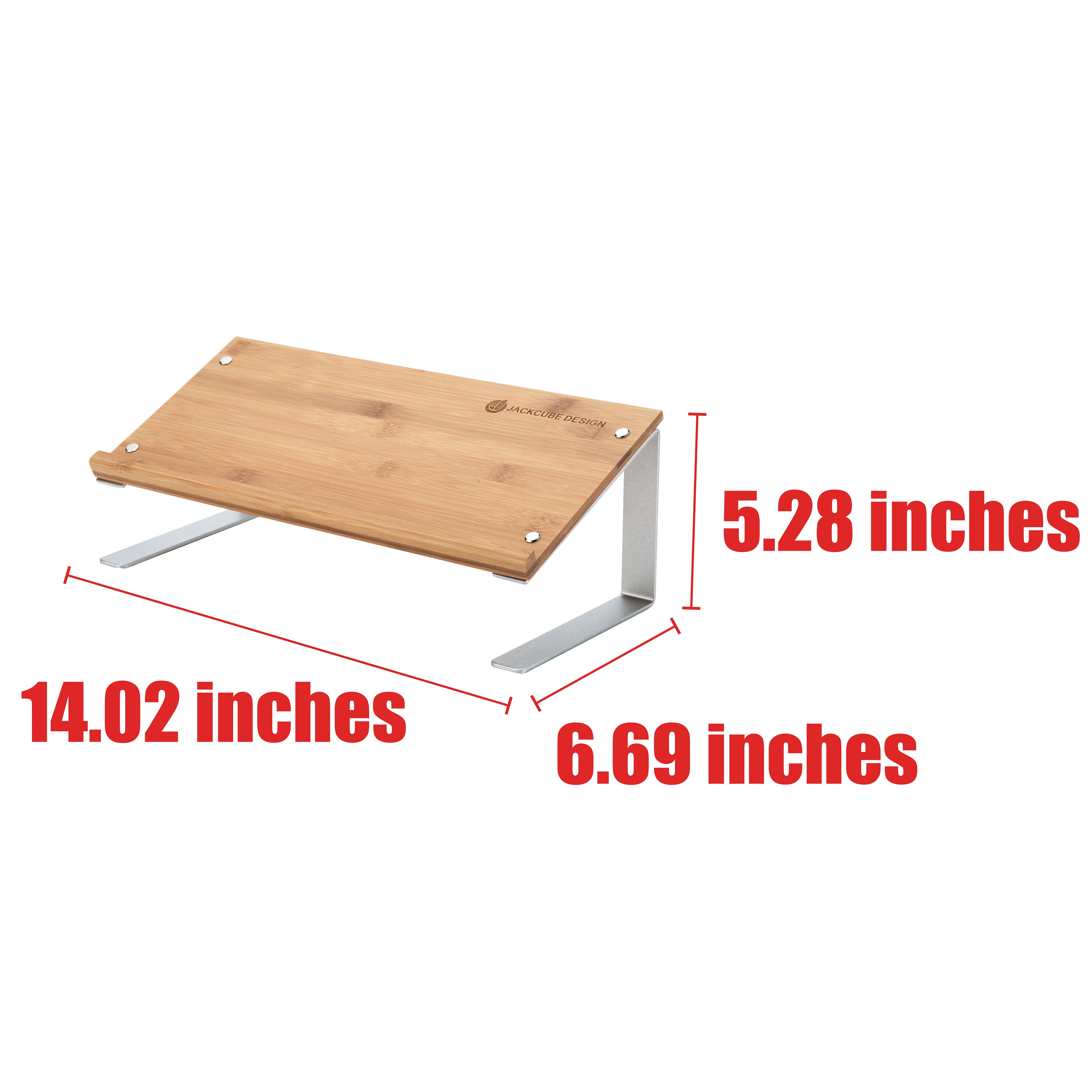 Jackcube Design Home Office leggio tablet bambù con gambe metallo