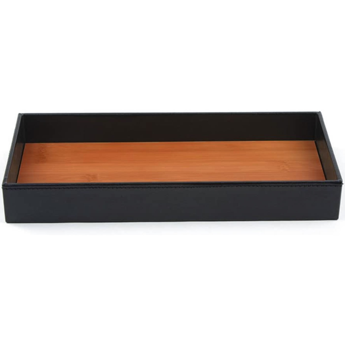 Jackcube Design Dressroom vassoio svuotatasche pelle nero bamboo