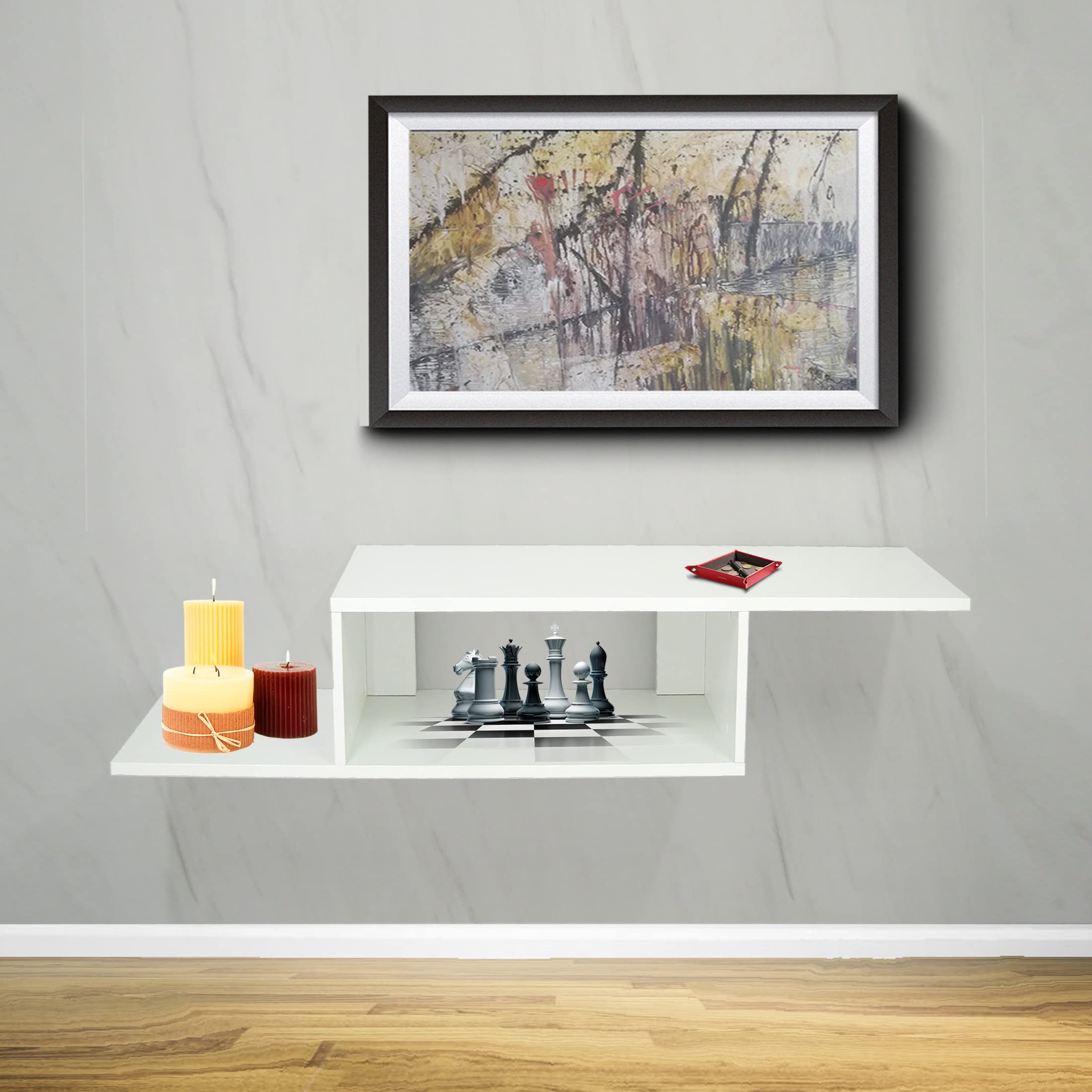 Henor Z25 Mobile Sospeso 116 cm Bianco TV Ingresso 130 kg