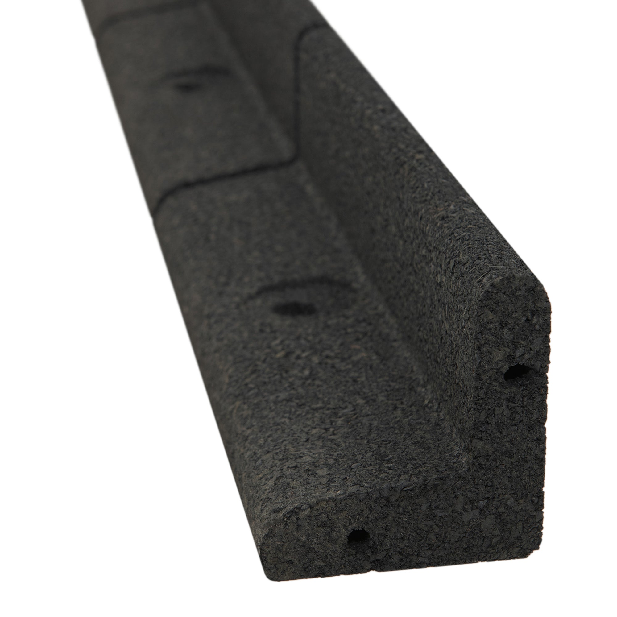 Q-Rax Deposito Aperto Bordura Giardino Flessibile 6x1,2 m Nera