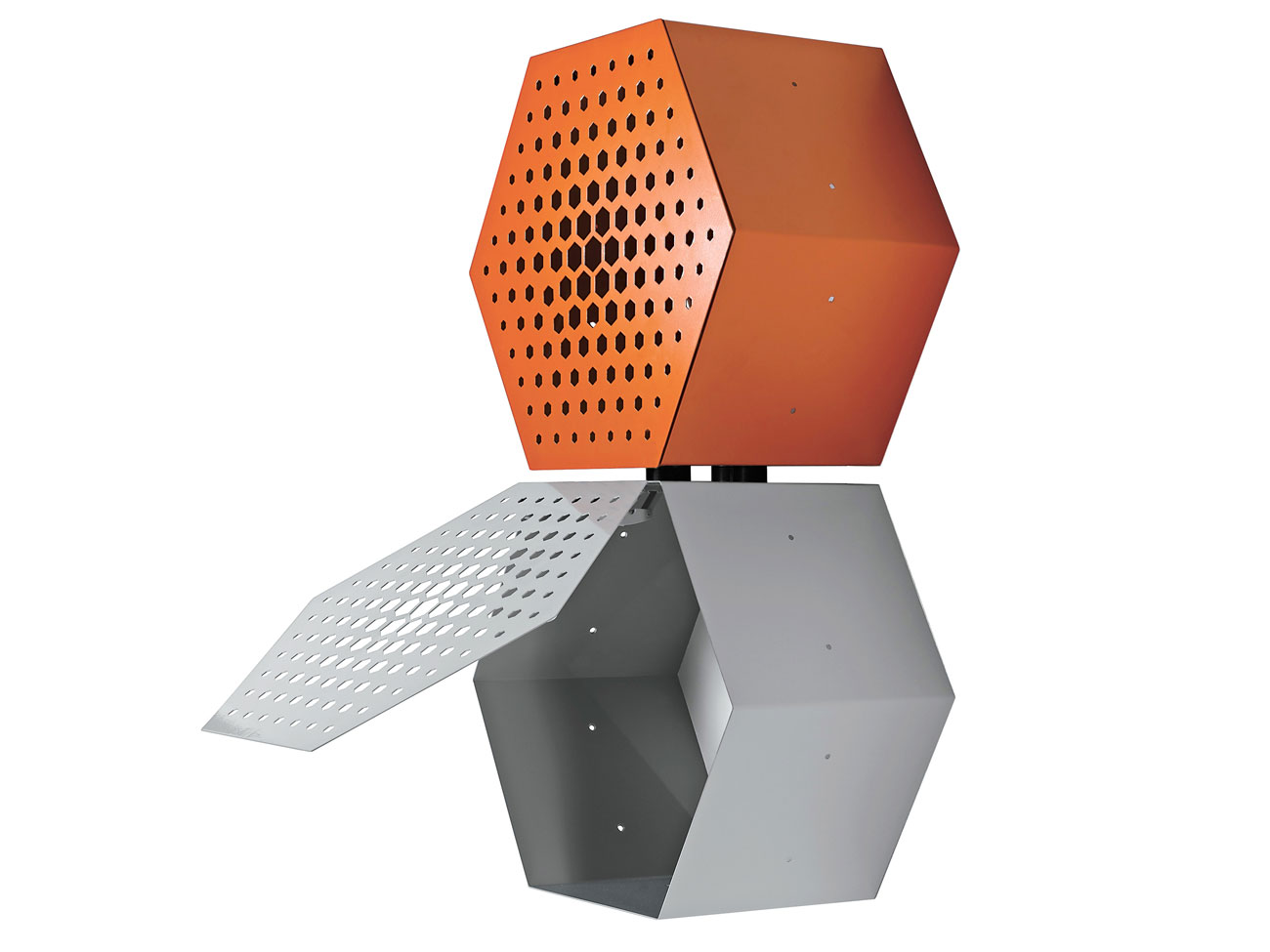 Officinanove Honey Way libreria componibile acciaio 46x25 cm