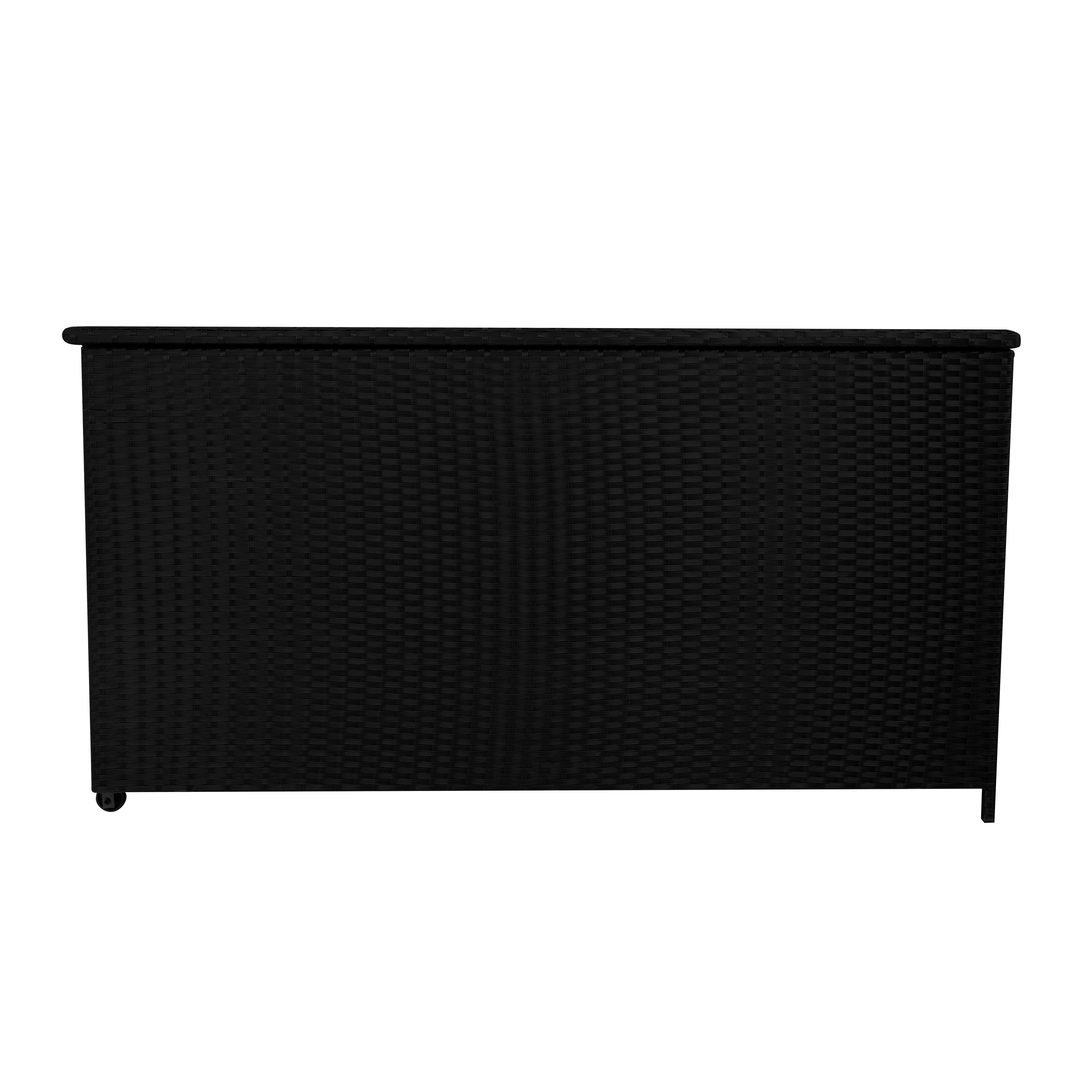 Q-Rax Mobili da Esterno Box Rattan 700L Baule Nero per Cuscini