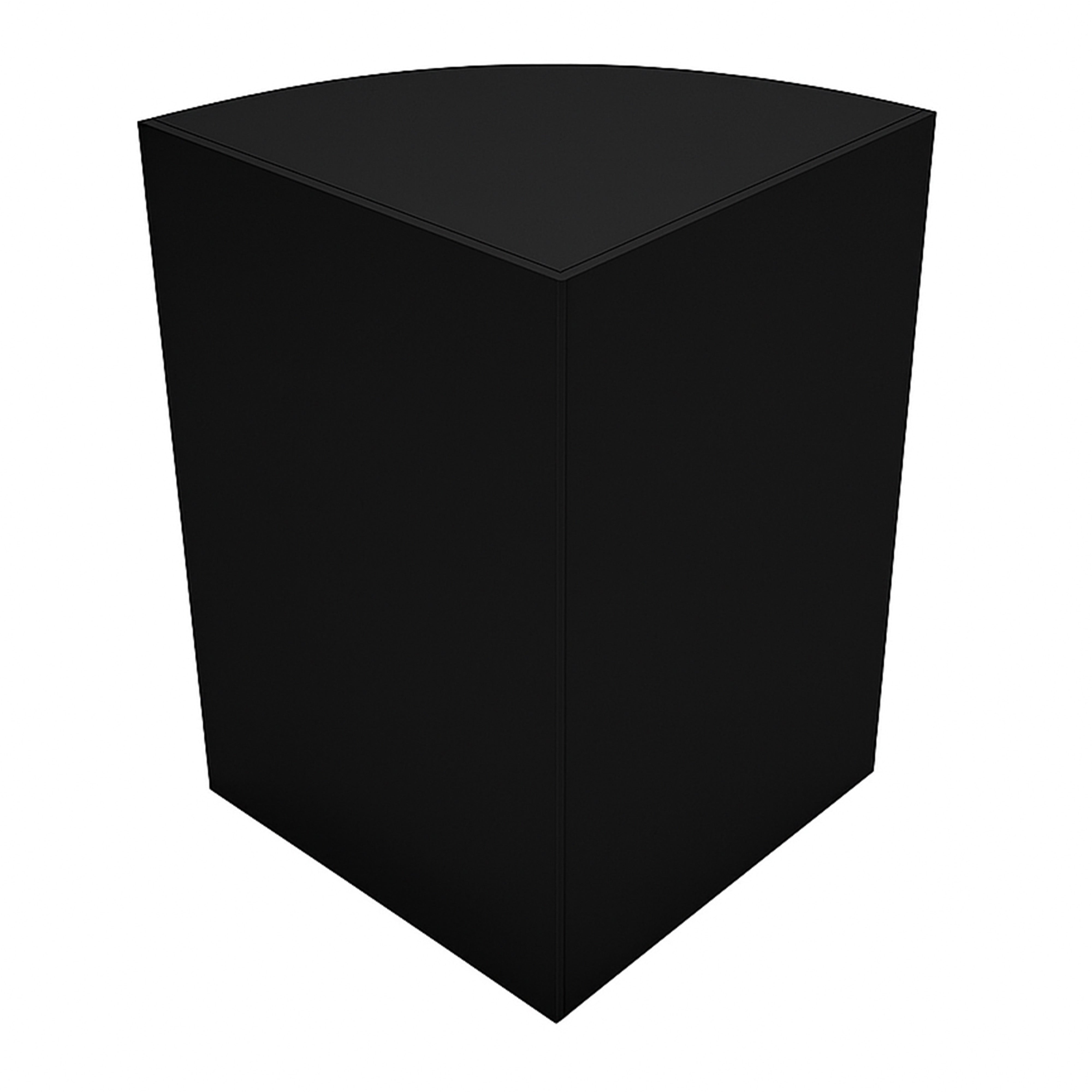 Q-Rax LM60 Bancone Angolare Negozio Nero 60x60cm