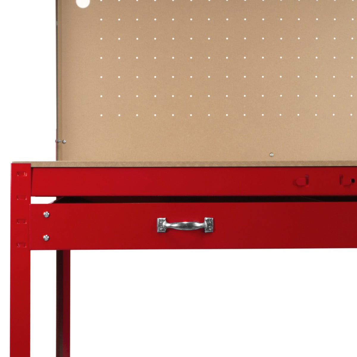 Q-Rax Banchi da Lavoro banco da lavoro 120cm rosso con luce LED