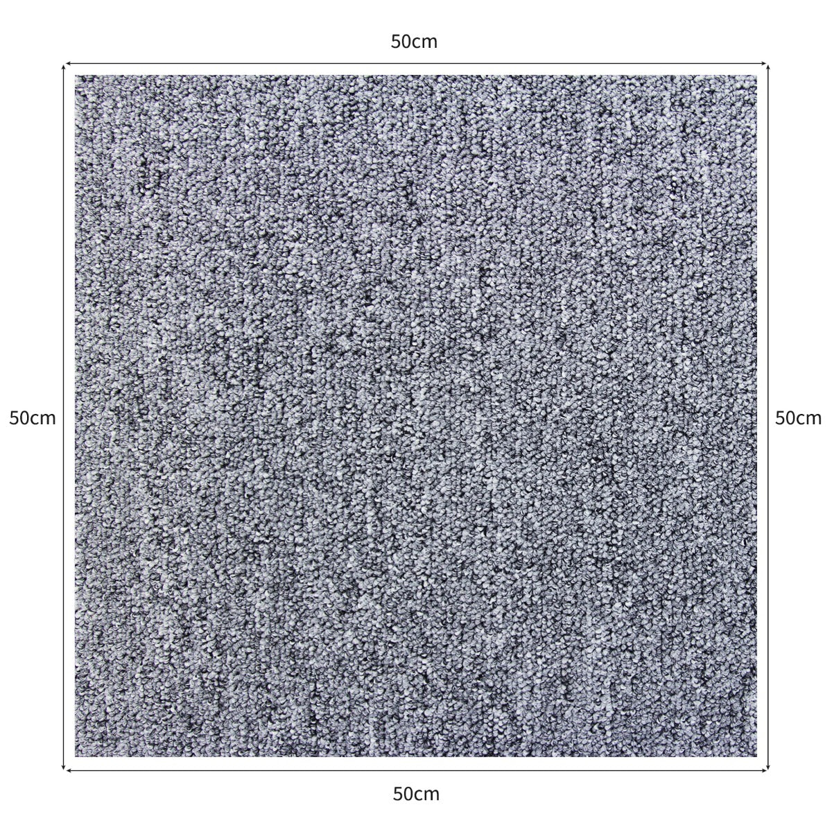 Q-Rax 40 Mattonelle Moquette 10mq blu grigio 50x50