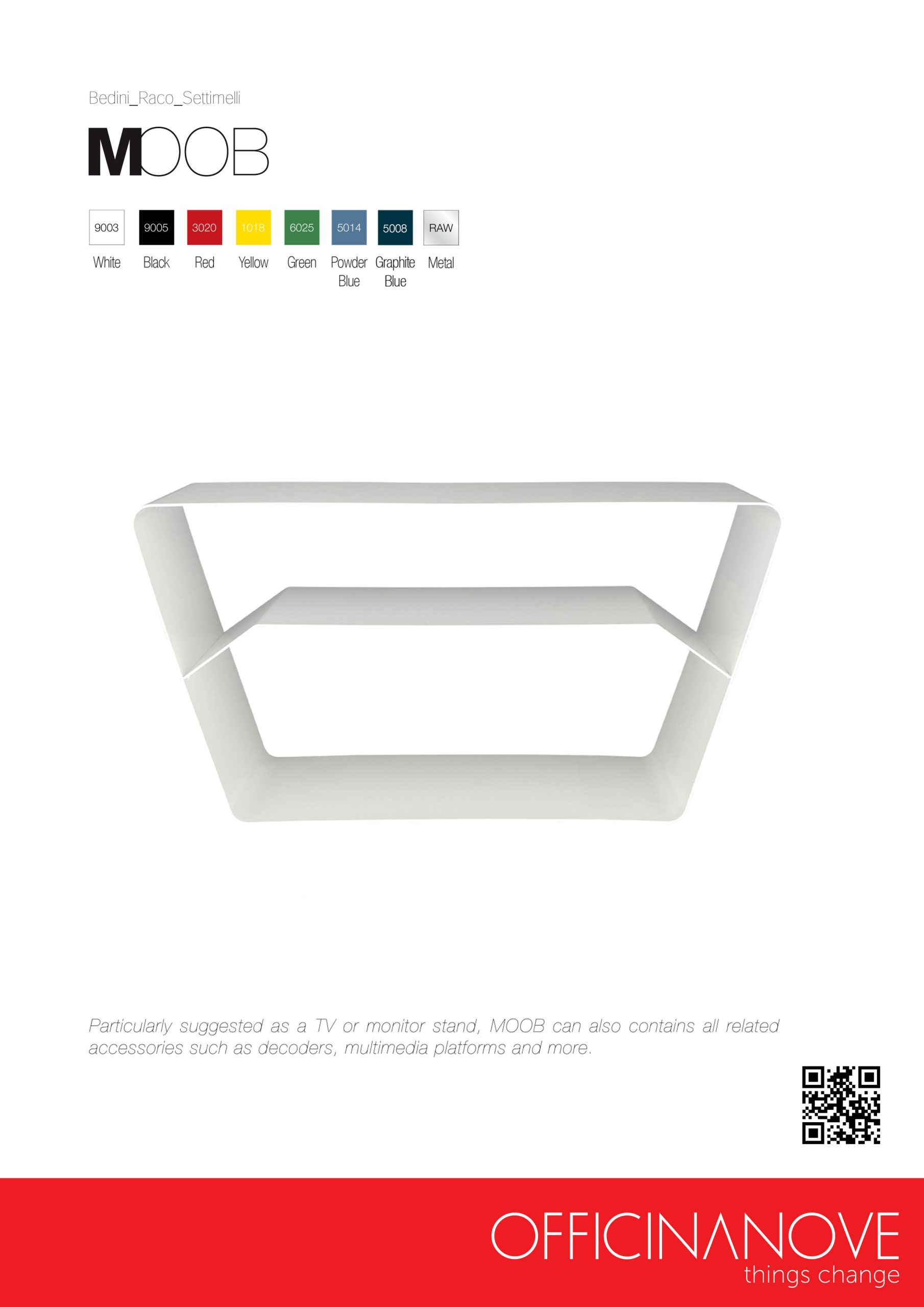 Officinanove Moob tavolo design moderno per soggiorno