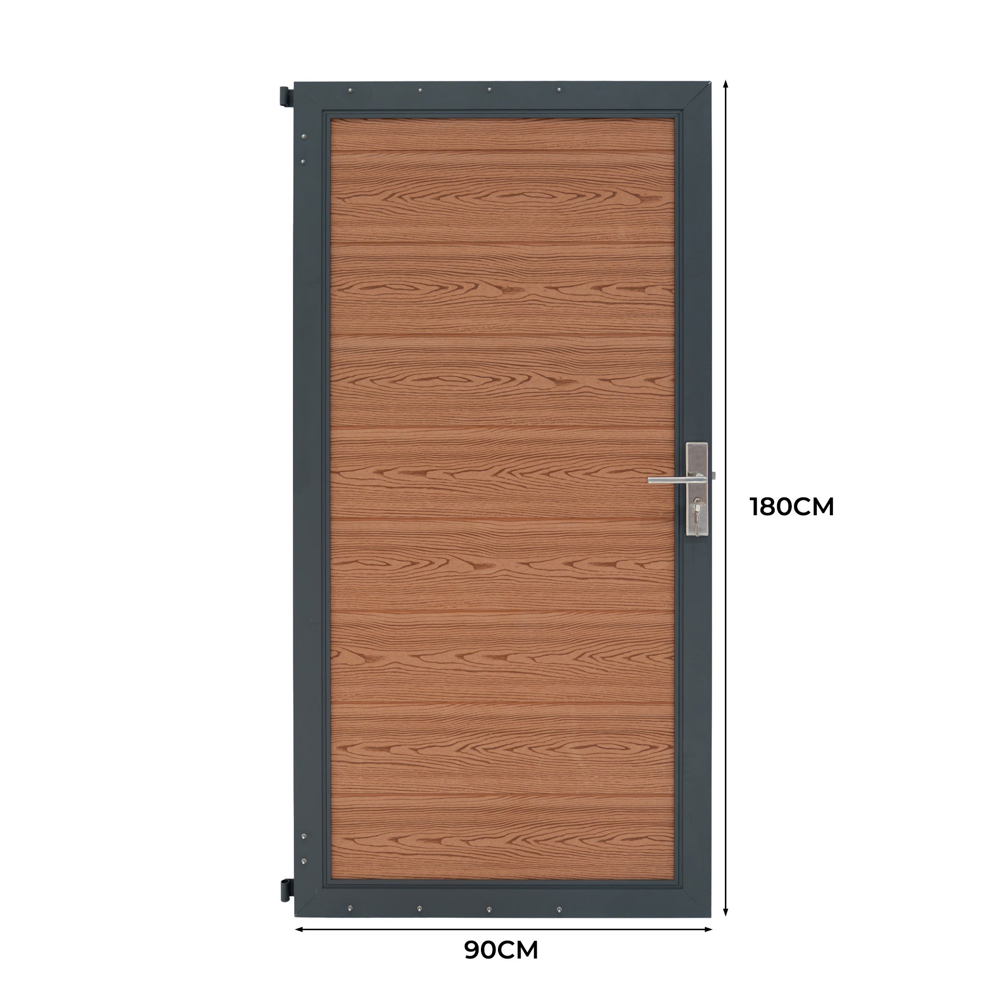 Q-Rax Deposito Porta Giardino Ecolegno Marrone 180x90cm